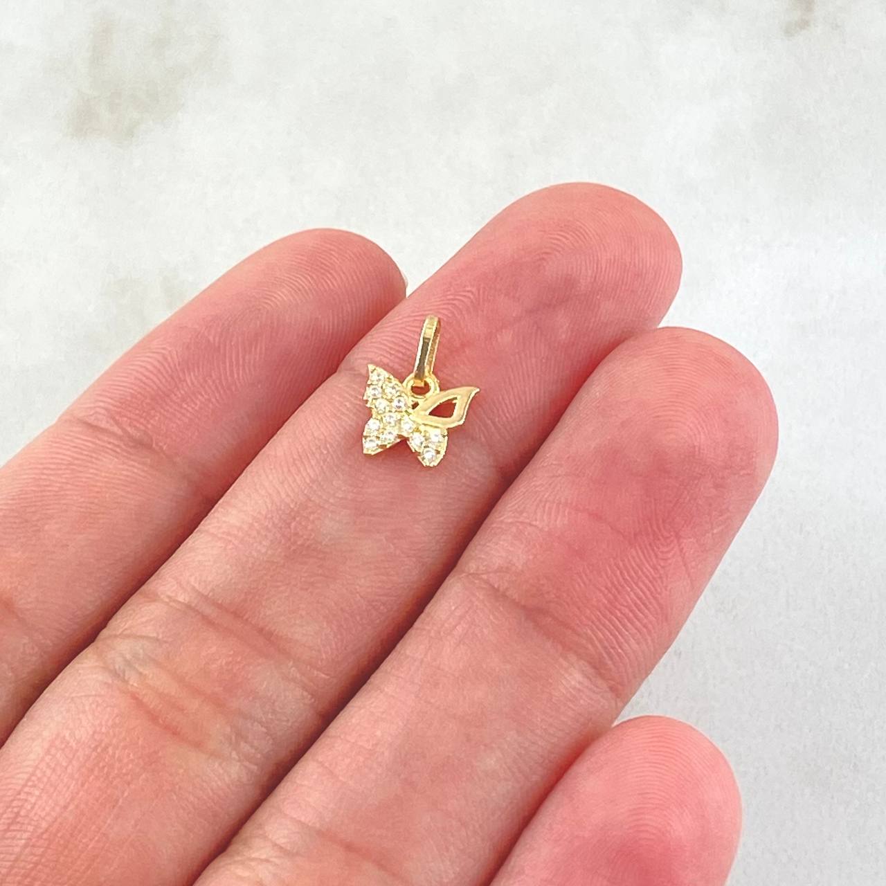 Dije Mariposa 0.4gr / 1.1cm / Oro Amarillo 18K ©