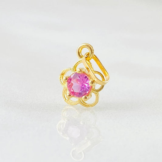 Dije Flor 0.4gr / 1.4cm / Oro Amarillo 18K