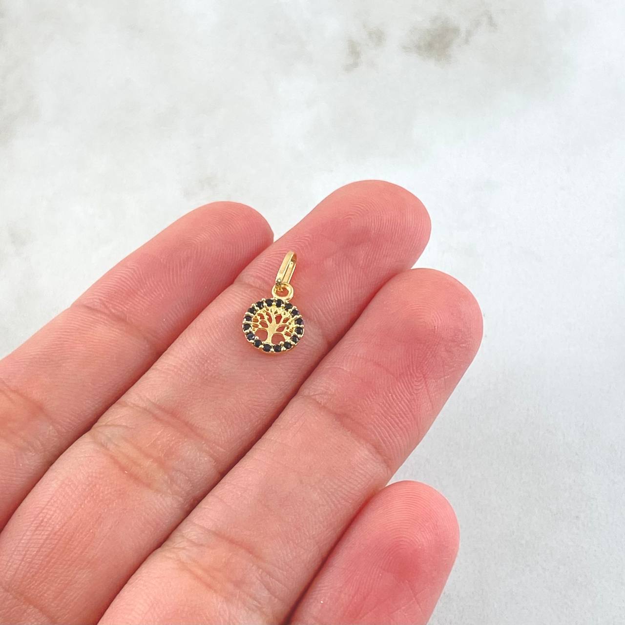 Dije Arbol De La Vida 0.3gr / 1.4cm / Oro Amarillo 18K
