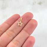 Dije Estrella 0.35gr / 1.4cm / Oro Amarillo 18K
