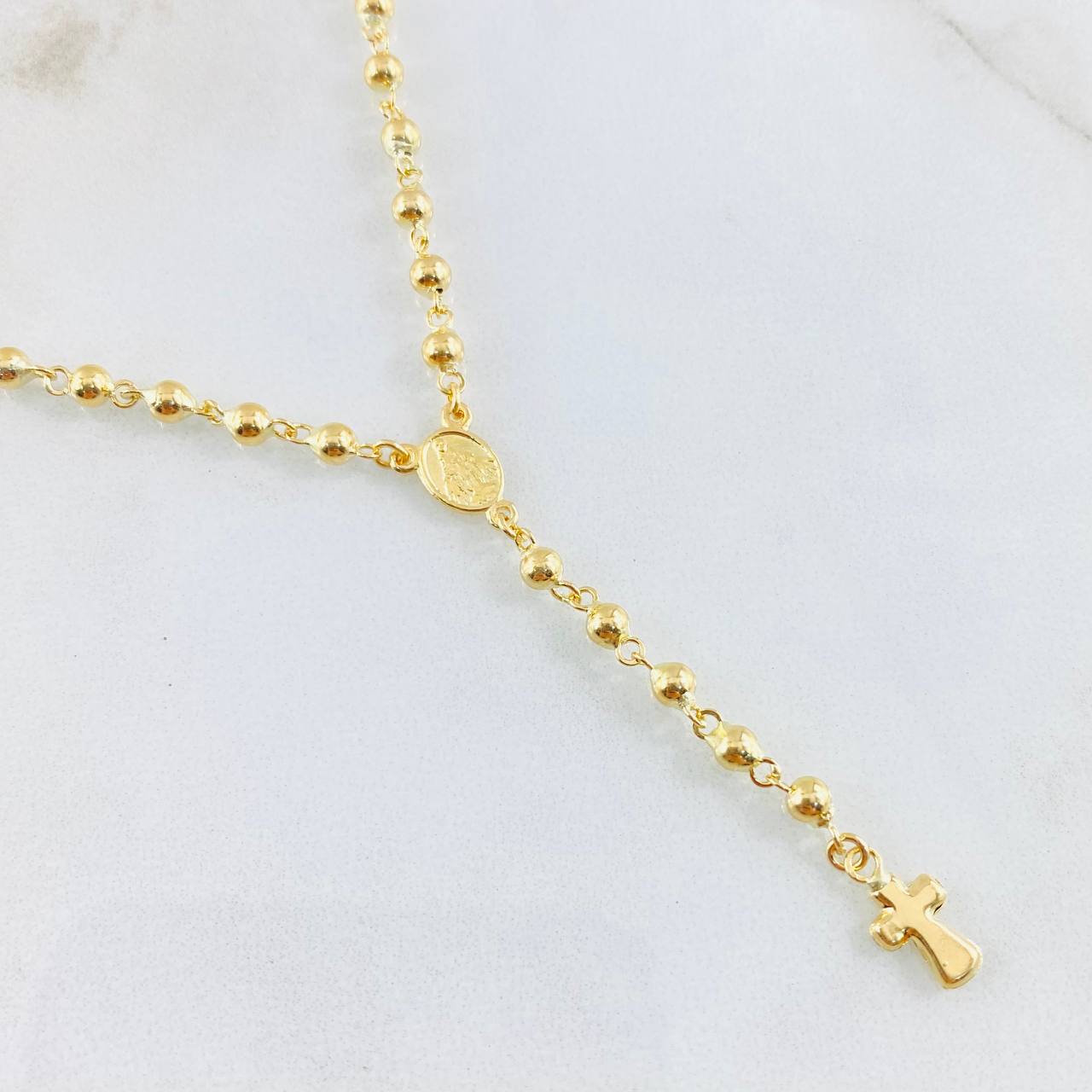 Rosario Virgen Milagrosa 8.4gr / 45cm / Oro Amarillo 18K ©