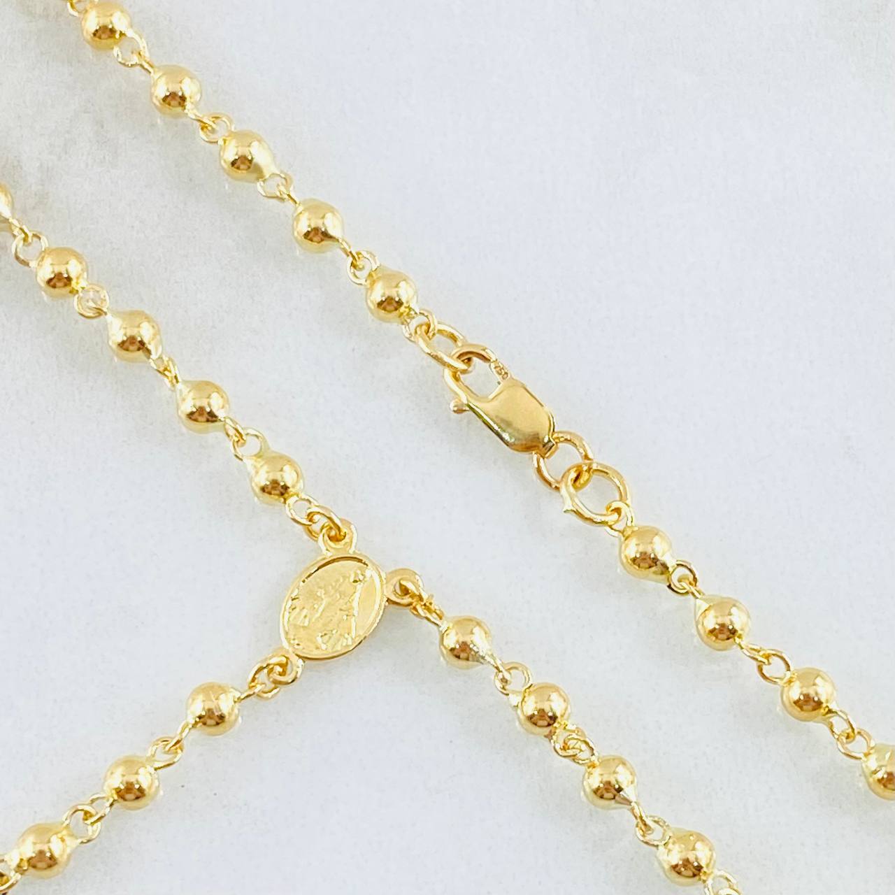 Rosario Virgen Milagrosa 8.4gr / 45cm / Oro Amarillo 18K ©