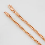 Pulso Franco 3.5g / 20cm / 2.18mm Oro Rosa 18K
