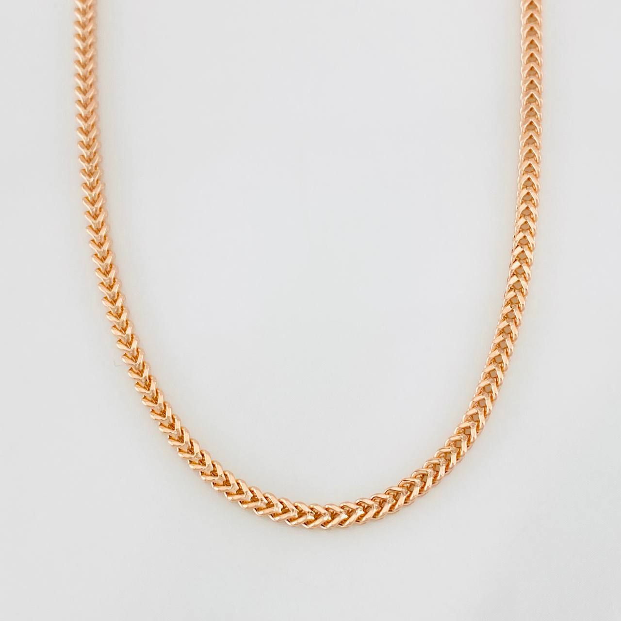 Cadena Franco 9g / 60cm / 2.17mm Oro Rosa 18K