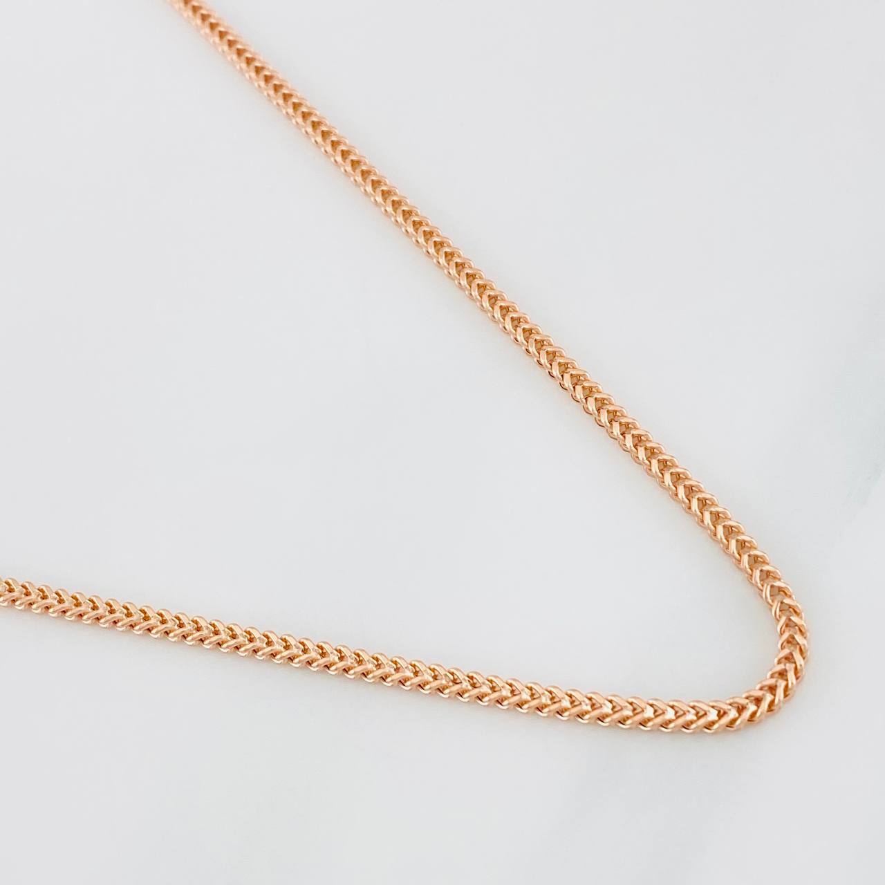 Cadena Franco 9.05g / 60cm / 2.18mm Oro Rosa 18K