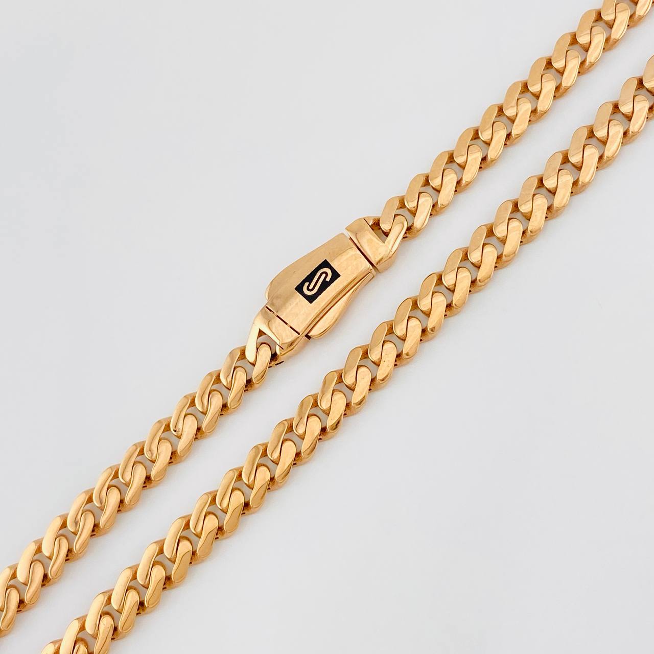 Cadena Cubana Infinito 18.1g / 60cm / 4.86mm Oro Rosa 18K