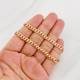 Cadena Cubana Infinito 18.1g / 60cm / 4.86mm Oro Rosa 18K