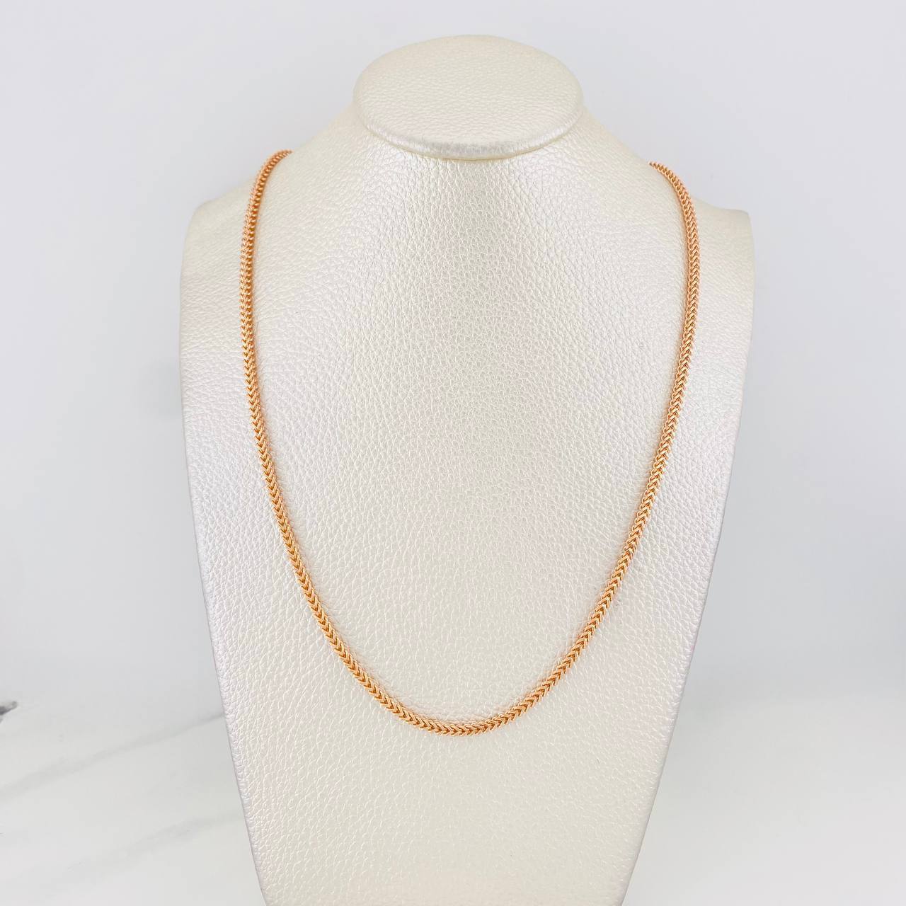 Cadena Franco 8.85g / 60cm / 2.19mm Oro Rosa 18K