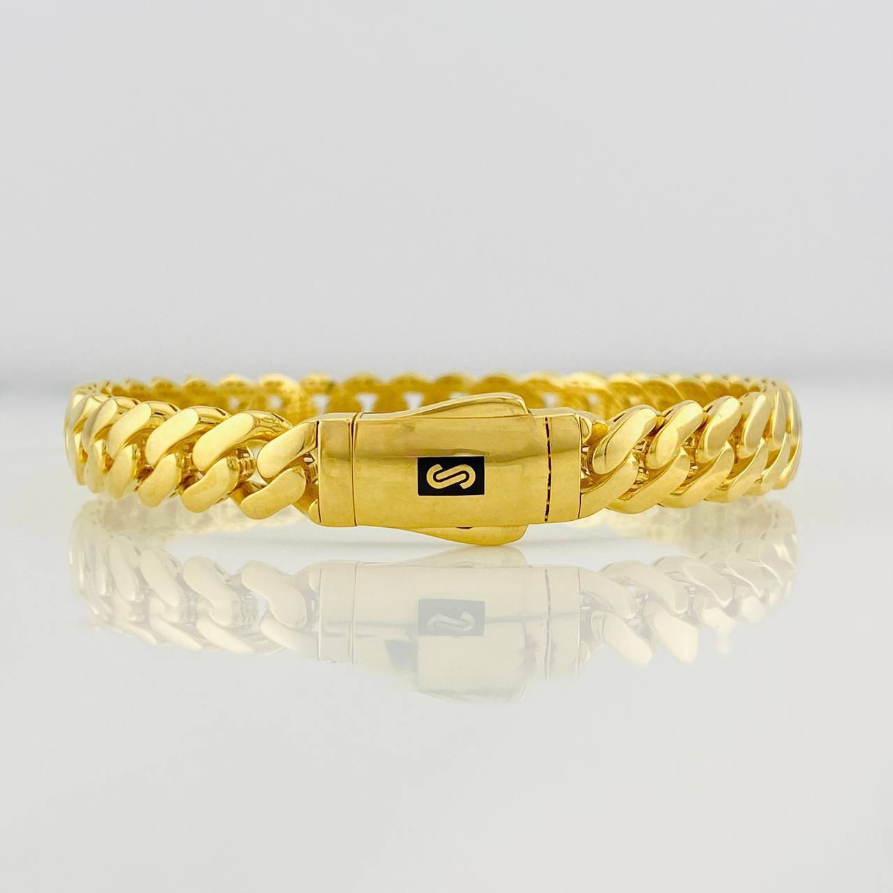 Pulso Cubano Infinito 14.85g / 18cm / 8.06mm Oro Amarillo 18K