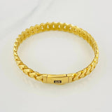 Pulso Cubano Infinito 14.85g / 18cm / 8.06mm Oro Amarillo 18K