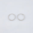 Candongas Aro Liso 0.4gr / 1.1cm / Oro Blanco 18K ©