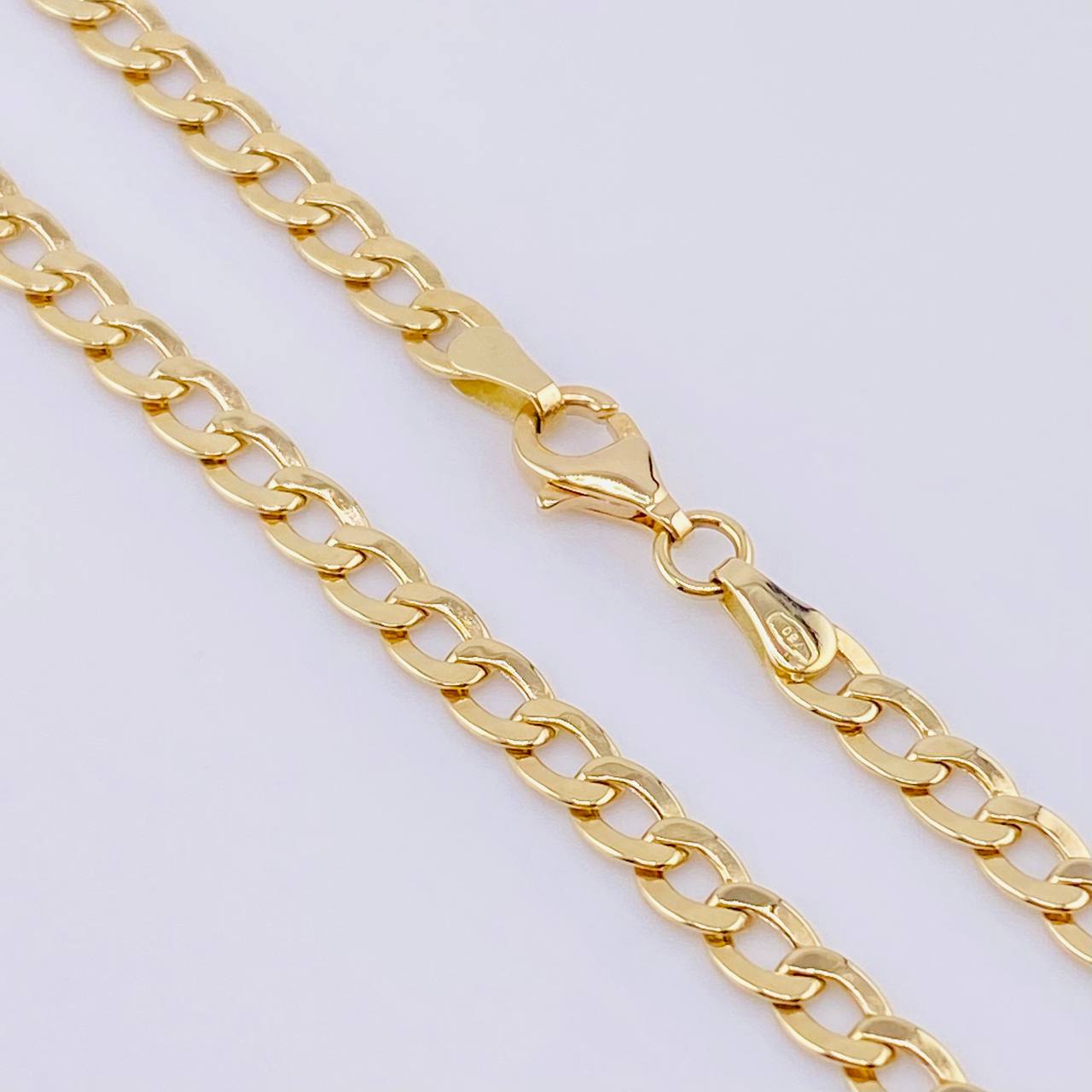 Cadena Cubana 7.95gr / 60cm / 3.9mm Oro Amarillo +1 18K