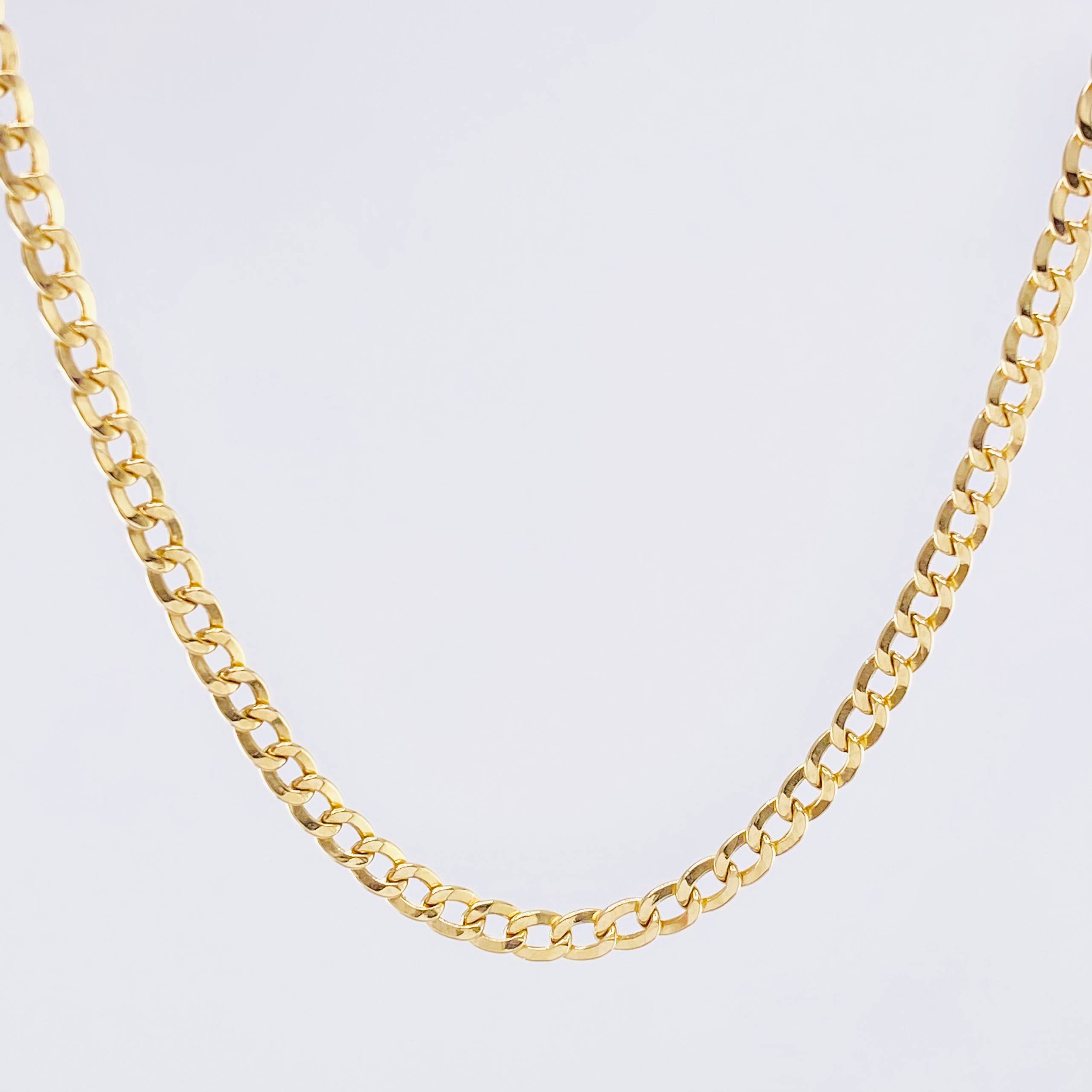 Cadena Cubana 2,35gr / 45cm-2.4mm Oro Amarillo +1 18K ©