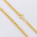 Cadena Cubana 2,35gr / 45cm-2.4mm Oro Amarillo +1 18K ©