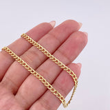 Cadena Cubana 2,35gr / 45cm-2.4mm Oro Amarillo +1 18K ©