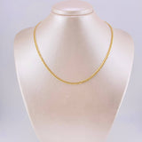 Cadena Cubana 2,35gr / 45cm-2.4mm Oro Amarillo +1 18K ©