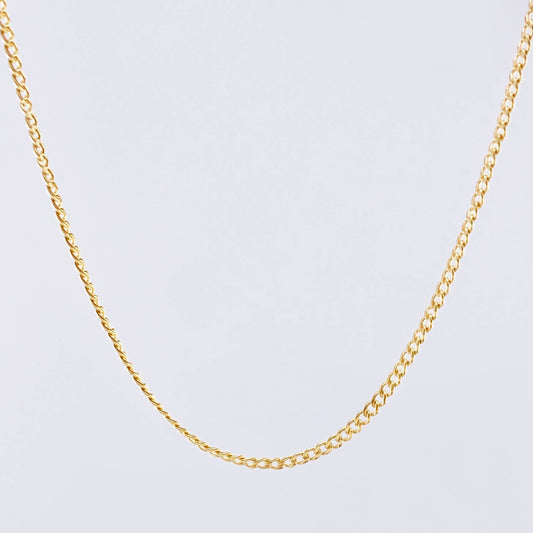 Cadena Cubana 1.75g / 50cm / 2mm Oro Amarillo 18K