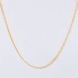 Cadena Cubana 2.25g / 50cm / 1.8mm Oro Amarillo 18K