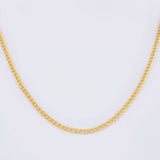 Cadena Cubana 1.75g / 50cm / 2mm Oro Amarillo 18K