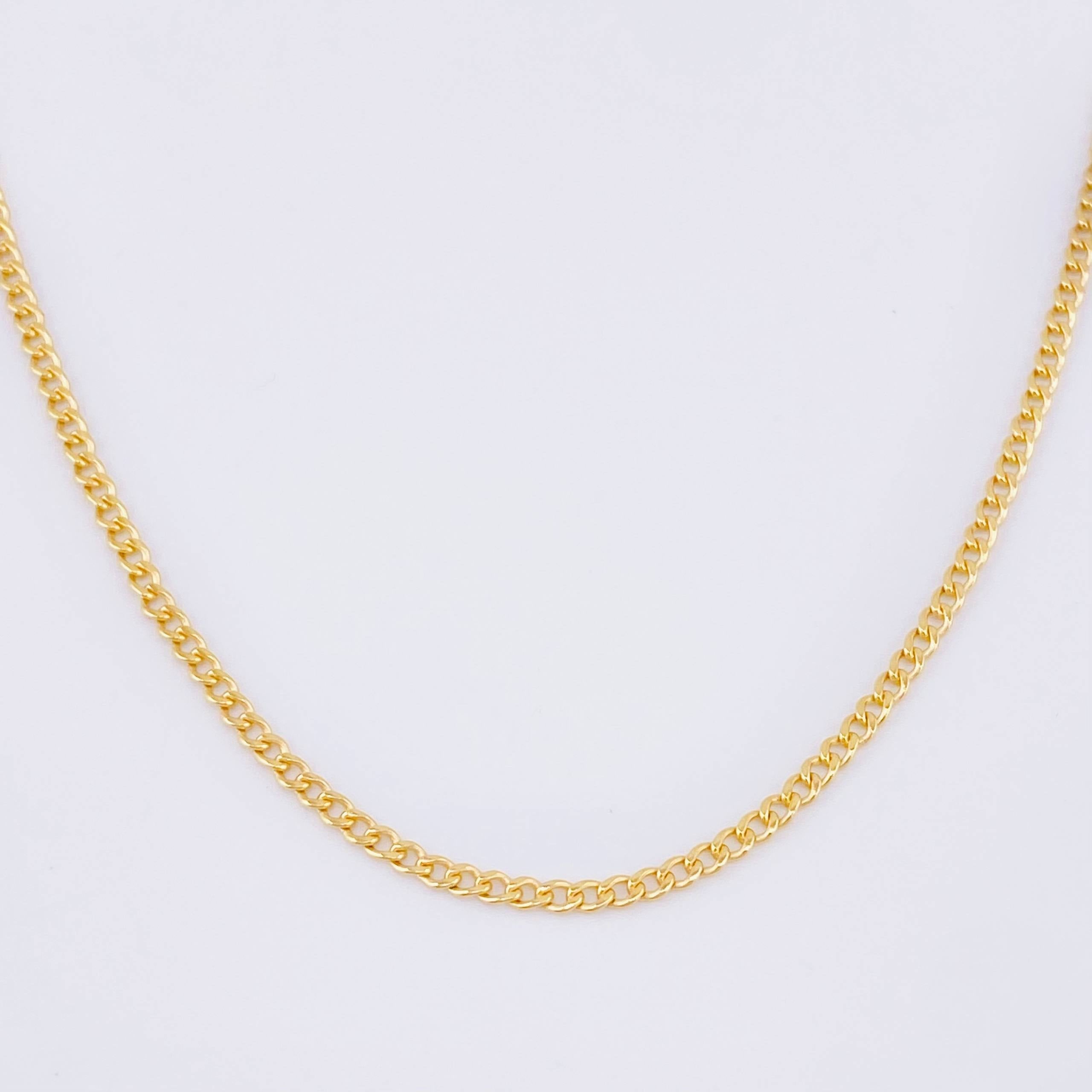Cadena Cubana 4.4g / 50cm / 2.1mm Oro Amarillo 18K