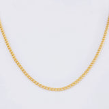 Cadena Cubana 2.15g / 45cm / 2.3mm Oro Amarillo 18K
