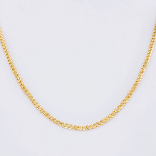 Cadena Cubana 2.1g / 61cm / 2.6mm Oro Amarillo 18K