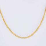 Cadena Cubana 2.1g / 61cm / 2.6mm Oro Amarillo 18K