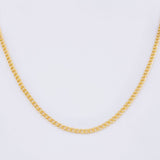 Cadena Cubana 2.25g / 50cm / 1.8mm Oro Amarillo 18K