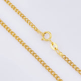 Cadena Cubana 4.4g / 50cm / 2.1mm Oro Amarillo 18K