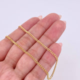Cadena Cubana 1.55g / 45cm / 1.9mm Oro Amarillo 18K