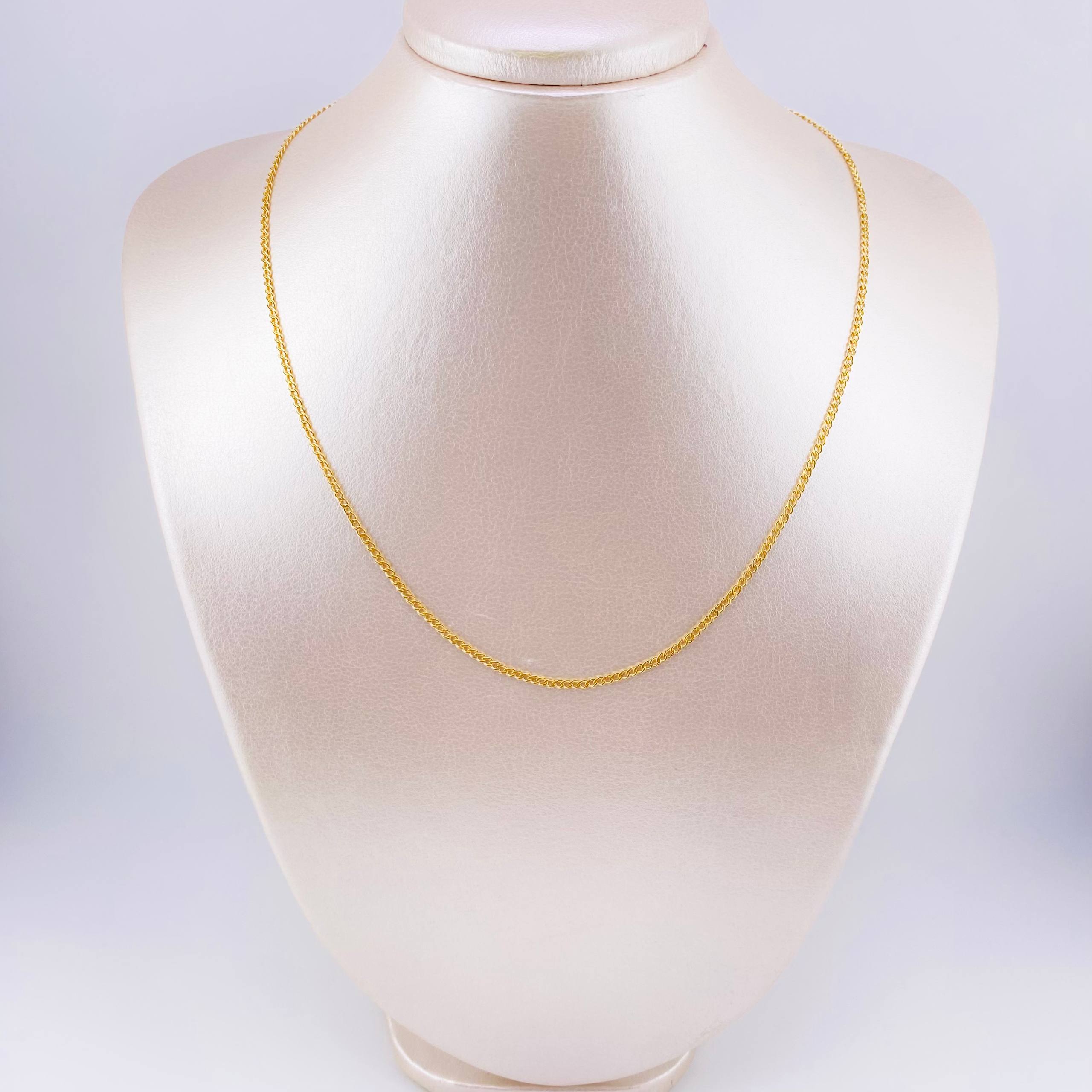 Cadena Cubana 1.75g / 50cm / 2mm Oro Amarillo 18K