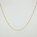 Cadena Militar 1.8gr / 40cm / 1mm Oro Amarillo 18K