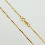 Cadena Militar 1.8gr / 40cm / 1mm Oro Amarillo 18K