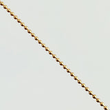 Cadena Militar 1.8gr / 40cm / 1mm Oro Amarillo 18K