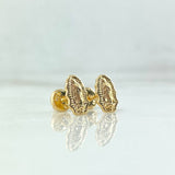 Topos Silueta Virgen de Guadalupe 0.65gr / Oro Amarillo