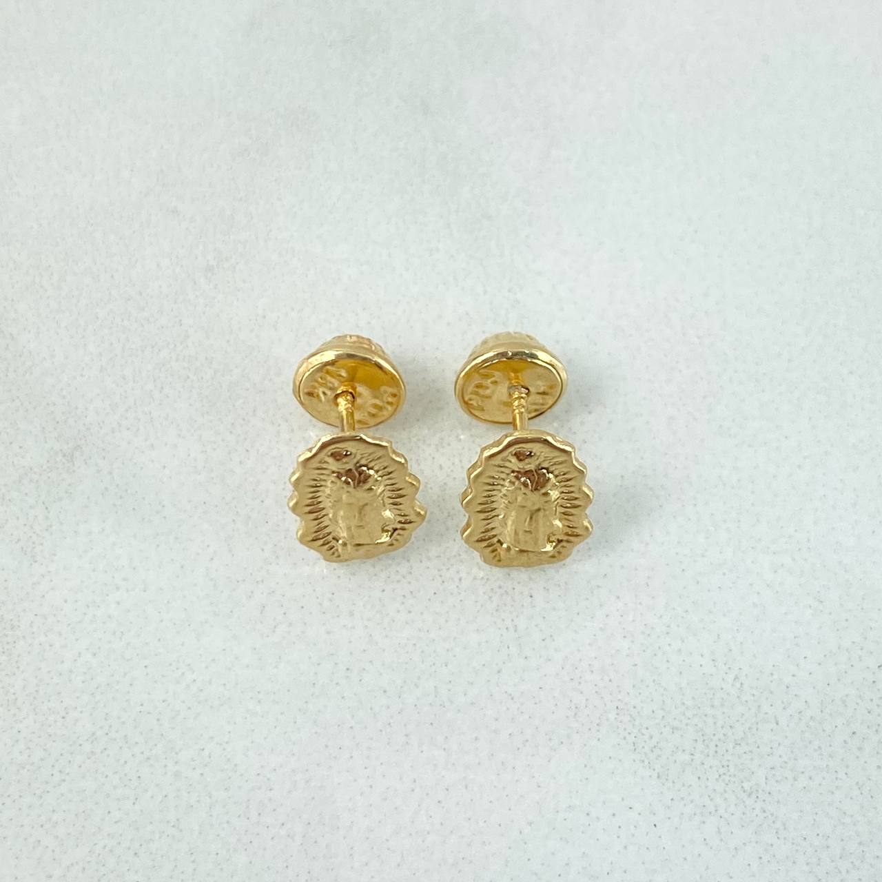 Topos Silueta Virgen de Guadalupe 0.65gr / Oro Amarillo