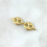 Herraje Retazo GC 2gr / 2cm / Dos Eslabones Oro Amarillo