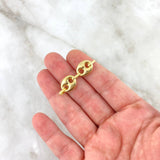 Herraje Retazo GC 2gr / 2cm / Dos Eslabones Oro Amarillo