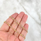 Cadena GC 4.9gr / 45cm / 3.4mm Tres Oros ©
