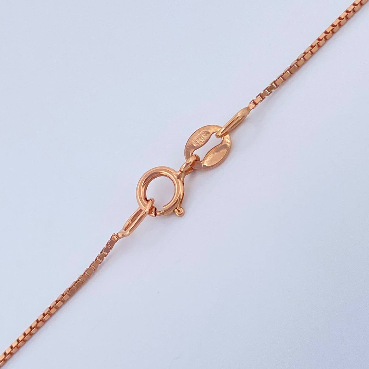 Cadena Veneciana 1.1gr / 45.5cm / 0.54mm Oro Rosa +3 18K %