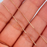 Cadena Veneciana 1.1gr / 45.5cm / 0.54mm Oro Rosa +3 18K %