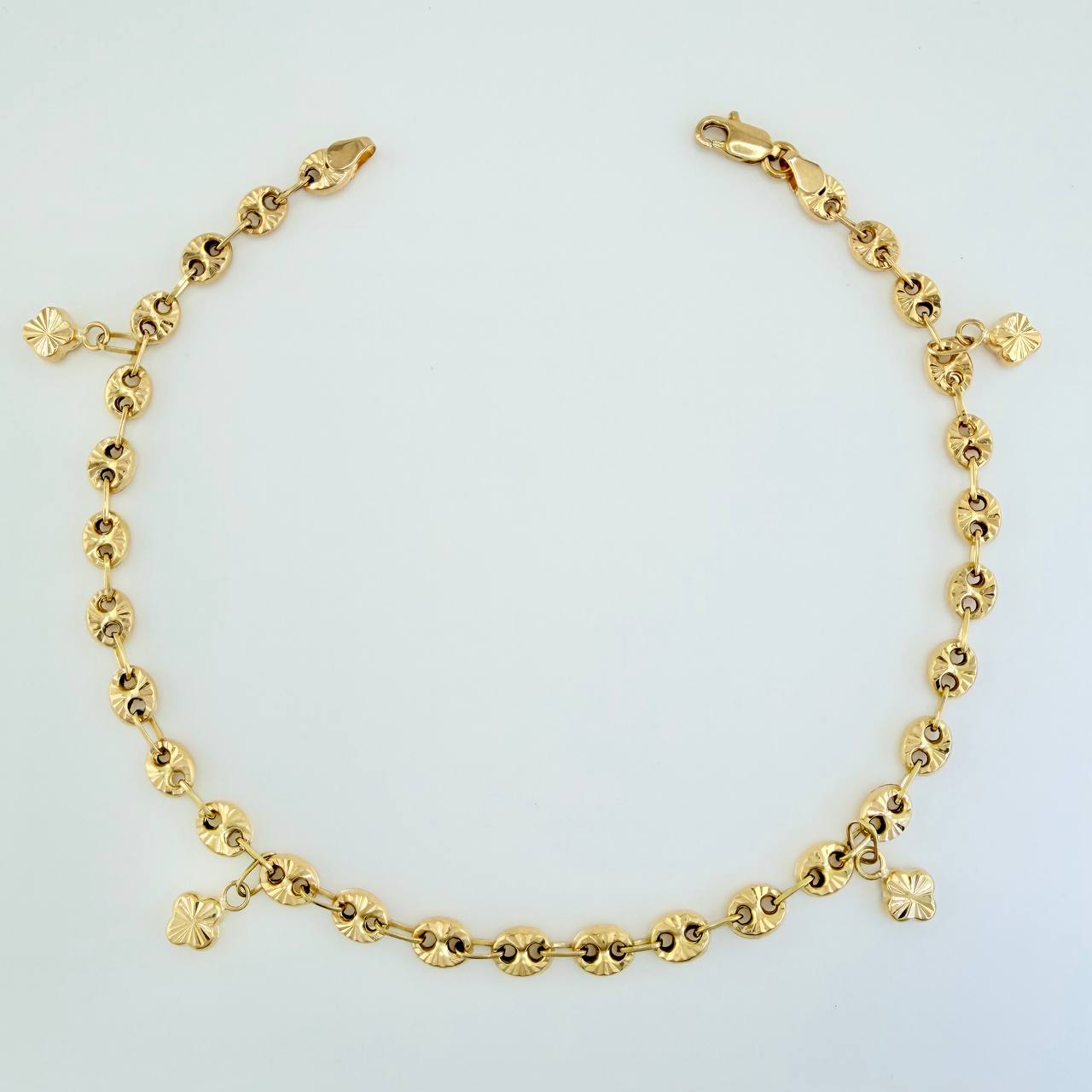 Tobillera GC 6.55gr / 25.7cm / 4.77mm Oro Amarillo 18K $
