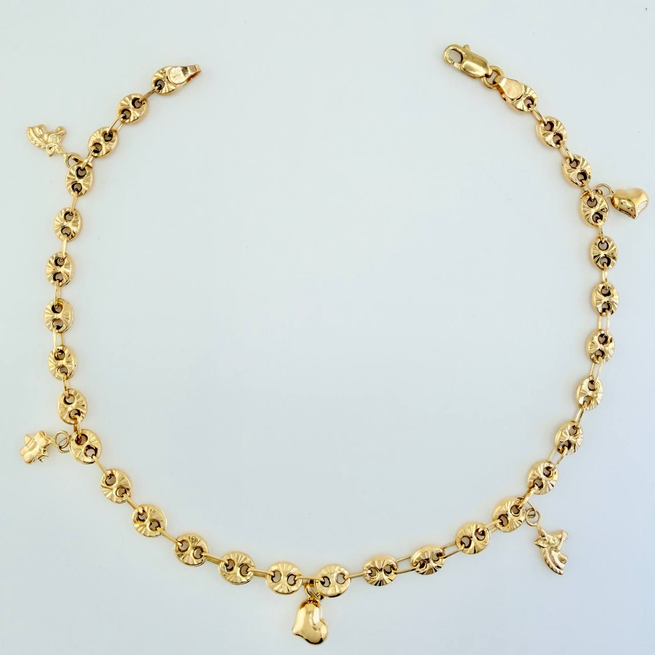 Tobillera GC 6.6gr / 26.4cm / 4.8mm Oro Amarillo 18K $