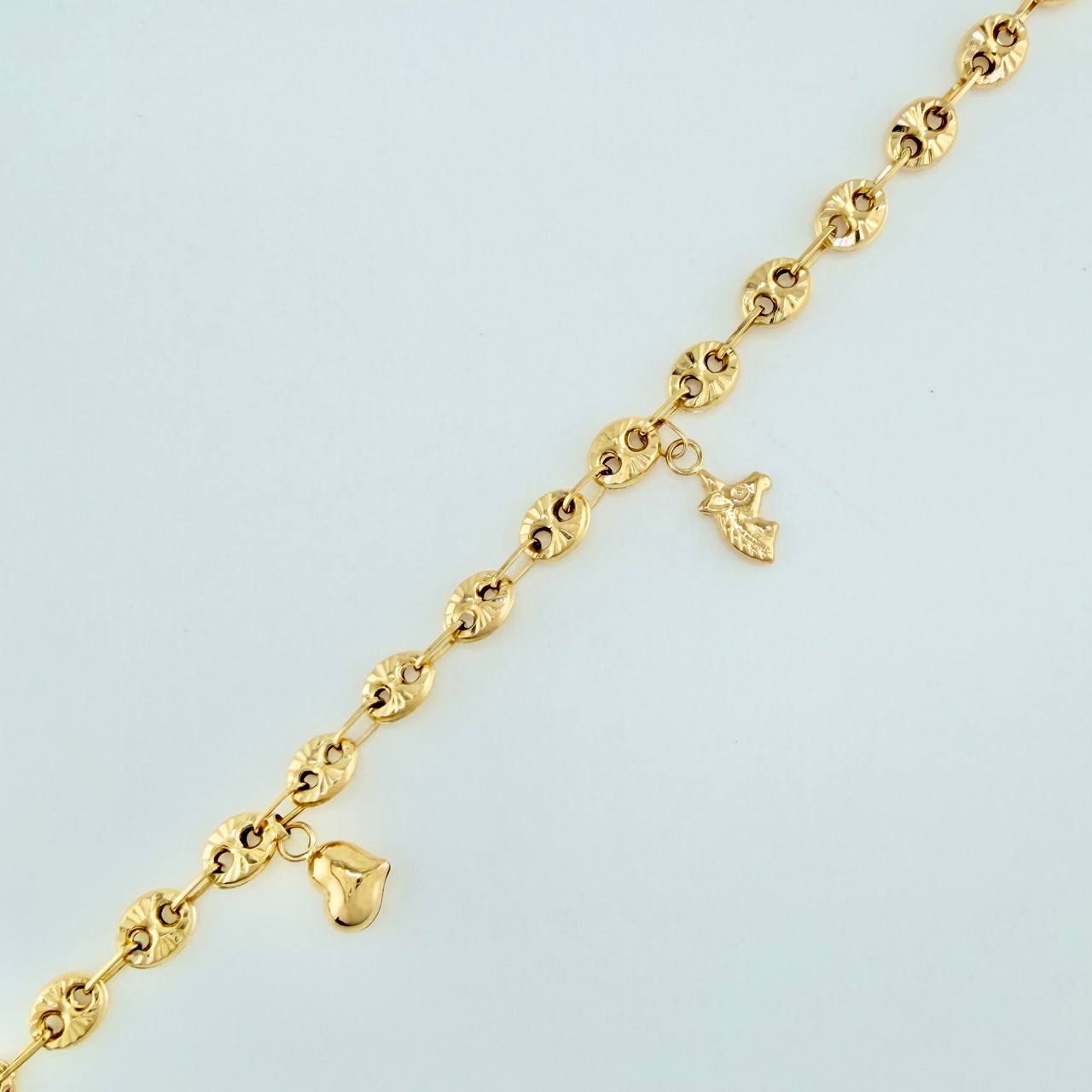 Tobillera GC 6.6gr / 26.4cm / 4.8mm Oro Amarillo 18K $