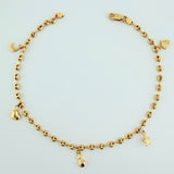 Tobillera GC 4.25gr / 25.6cm / 3.2mm Oro Amarillo 18K $