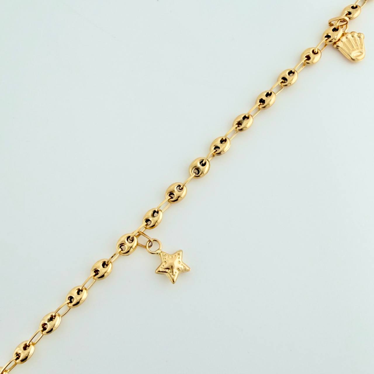 Tobillera GC 4.25gr / 25.6cm / 3.2mm Oro Amarillo 18K $