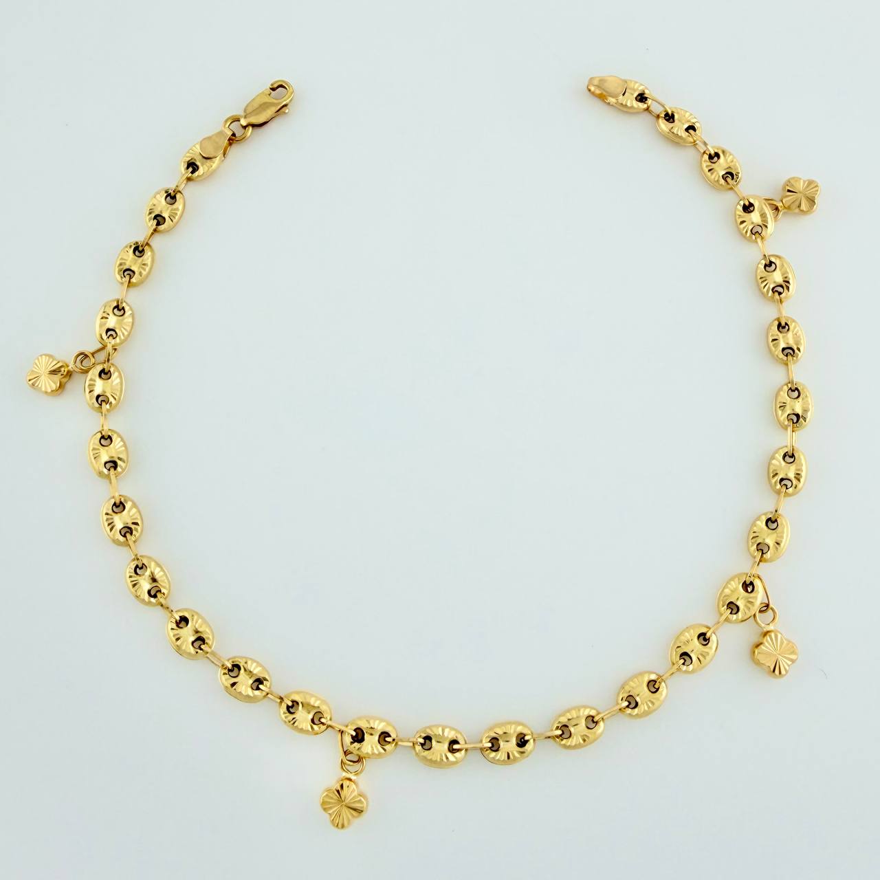 Tobillera GC 6.8gr / 25.8cm / 5.01mm Oro Amarillo 18K $