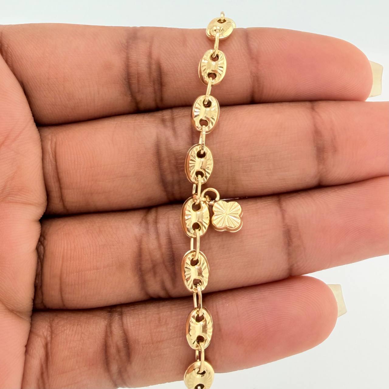 Tobillera GC 6.8gr / 25.8cm / 5.01mm Oro Amarillo 18K $