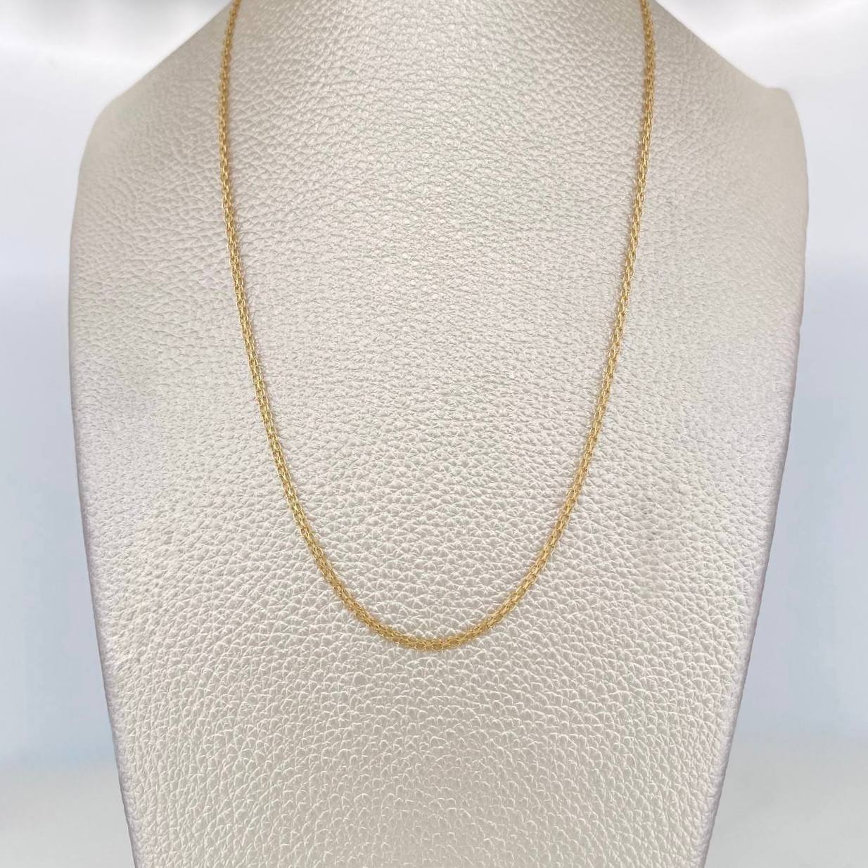 Cadena China 2.25g / 50cm / 1.73mm Oro Amarillo 18K