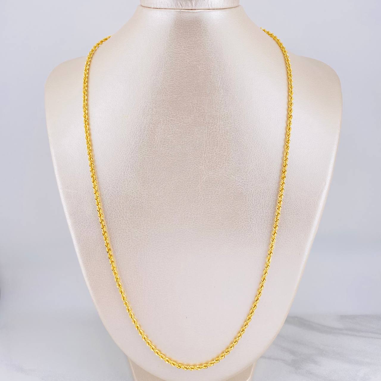 Cadena Lazo 5g / 60cm / 2.7mm Oro Amarillo 18K